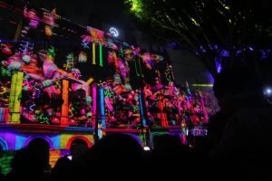 Video mapping Puebla Navidad