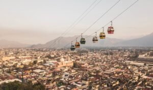 Teleférico a dos horas de Puebla