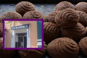 Buffet de pan dulce en la ciudad de Puebla