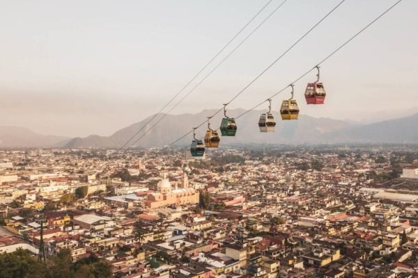 Teleférico a dos horas de Puebla