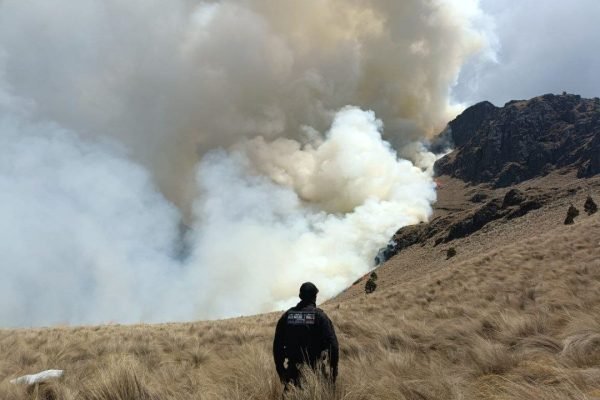 Incendio en el Iztaccíhuatl