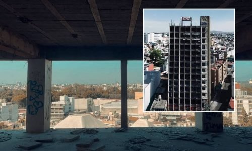 Edificio abandonado en Puebla