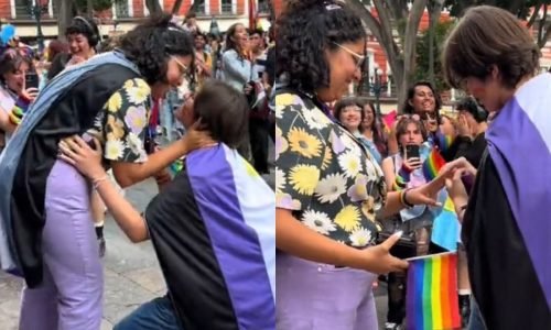 momentos de la marcha lgbt puebla 2024